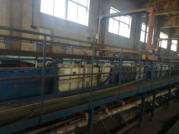 Electroplating production line